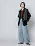 SIDE PLEATED DENIM PANTS / Y243-31045-3 /【 BLUE 】